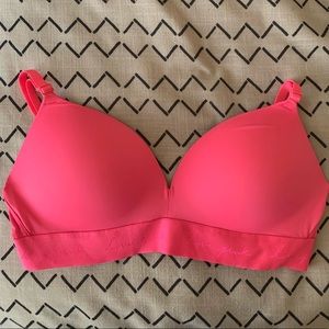 NWT PINK Wireless Bra 36C